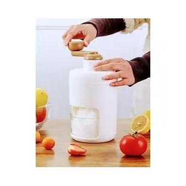 Imagem de Triturador Pote Manivela Sobremesa Cortador Bebida Vasilha Gel Copo Dr