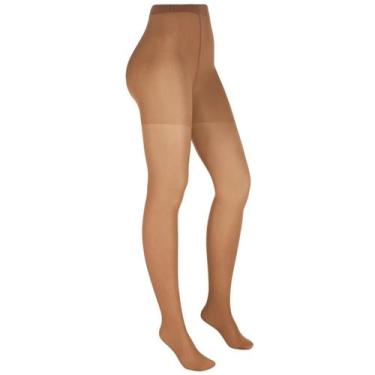 Imagem de Meia calça feminina trifil com lycra fio 15 denier tamanho especial - 