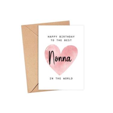 Imagem de Cartão de Aniversário MoltDesigns para Nonna 13x18 cm Dia das Mães