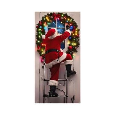 Imagem de Pano De Fundo De Natal Papai Noel Feliz Natal Ano Novo Cenário Para Re