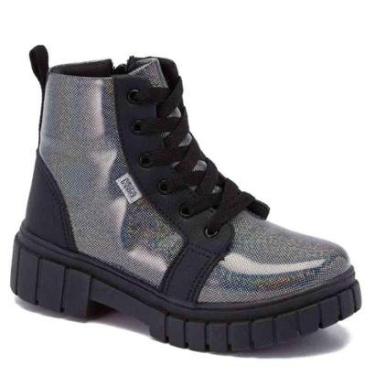 Imagem de Bota Coturno Infantil Klin Rock 154 Preto/Multicolorido-Feminino