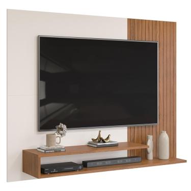 Imagem de Painel Para Tv Até 50 Polegadas Nando D04 Freijó-off White - Mpozenato