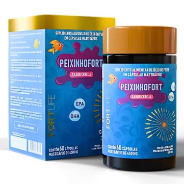 Imagem de PeixinhoFort - Suplemento Ômega 3 Infantil com 60 Cápsulas Mastigáveis