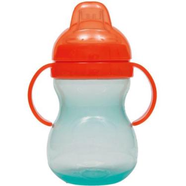 Imagem de Copo infantil 350 ml com alça tampa laranja buba, 30 dias