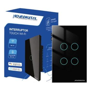 Imagem de Interruptor Inteligente Wifi Novadigital 4 Teclas Botões Tou - Congrat