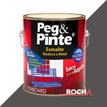Imagem de Tinta Esmalte Peg e Pinte para Ferro e Metal 900ml - Eucatex, Cinza Es