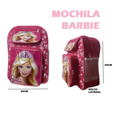 Imagem de Mochila de Costas Barbie Meninas Exclusiva Bolsa Infantil Porta Lápis 