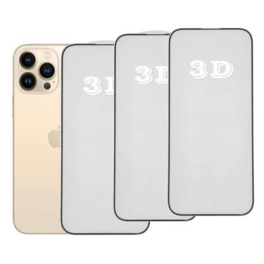 Imagem de Kit 3x Películas de Vidro 3d Anti Impacto Para iPhone Todos Modelos - 