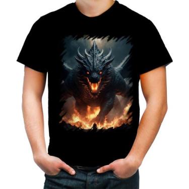 Imagem de Camiseta Colorida Leviathan Infernal Fogo 4, Baby Look G