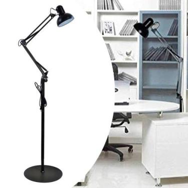 Imagem de Luminaria Abajur Chao E27 Metal Articulada Iluminaçao Sofa Mesa Sala T