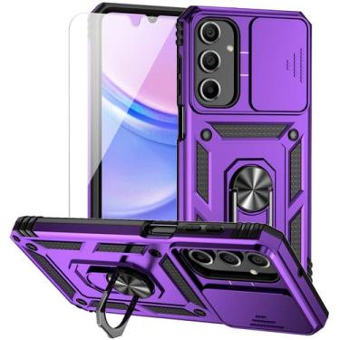 Imagem de Capa de telefone M MAIKEZI Samsung Galaxy A16 5G de camada dupla roxa
