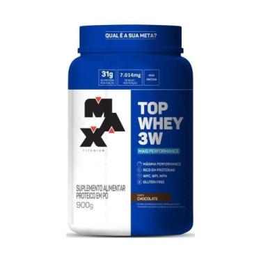 Imagem de Top Whey 3w 900g Sabor Mais Performance - Chocolate - MAX TITANIUM