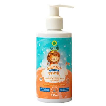 Imagem de Shampoo Natural Infantil Verdi Natural 200ml Lavanda Laranja Doce e Pa