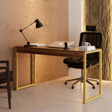 Imagem de Mesa Escrivaninha Industrial Desk 90 Color Quarto Escritório Canela Do