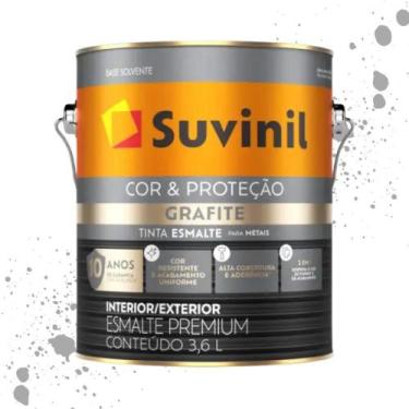 Imagem de Esmalte Cor E Proteção Fosco Grafite Escuro Suvinil 3,6L - SUVINIL COA