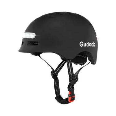 Imagem de Capacete De Bicicleta Para Adultos Com Luzes LED GUDOOK, Luzes Frontai