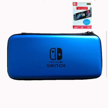 Imagem de Capa Case Estojo Para Nintendo Switch Console Azul + Pelicula