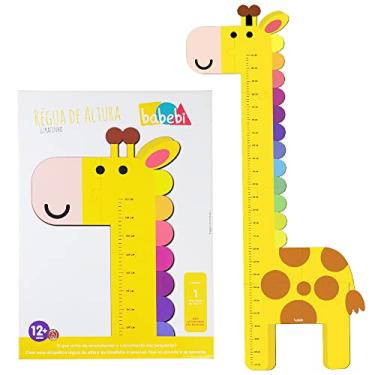 Imagem de Régua De Crescimento Altura Infantil De Parede Girafa Babebi