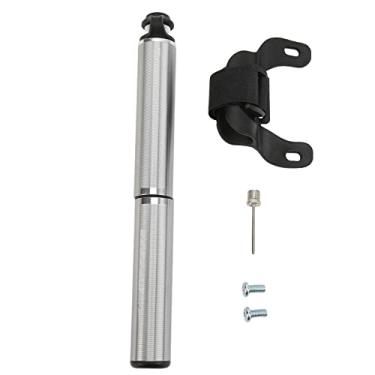 Imagem de VGEBY Bomba de bicicleta mini bomba de pneu de bicicleta 160 PSI de alta pressão telescópica bomba de pneu para válvula Presta e Americana (titânio)