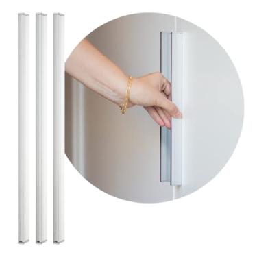 Imagem de 3 Puxador Guarda Roupa ASA Gaveta Armário Racks Retro 256mm (Cromado Fosco)