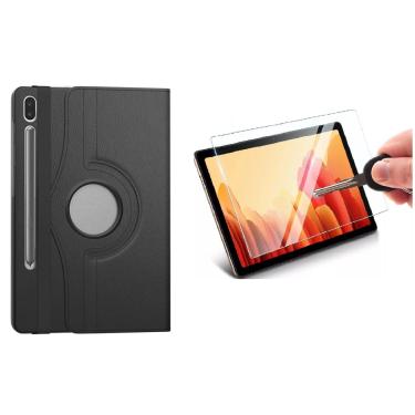Imagem de Capa Case Tablet Giratória + Película Para Samsung Tab S8 Plus