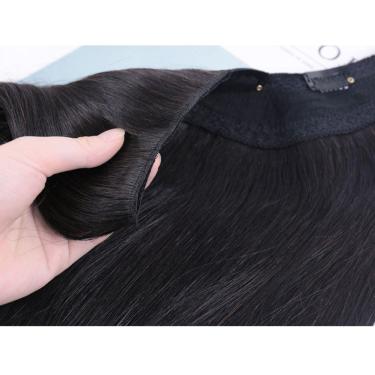 Imagem de Cabelo liso Longa peruca Aplique com Tic Tac Organico