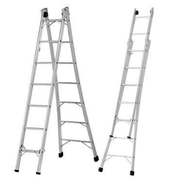 Imagem de Escada de Alumínio Extensiva 6 Degraus 1,97 x 2,99 Metros P006 ALUSTEP