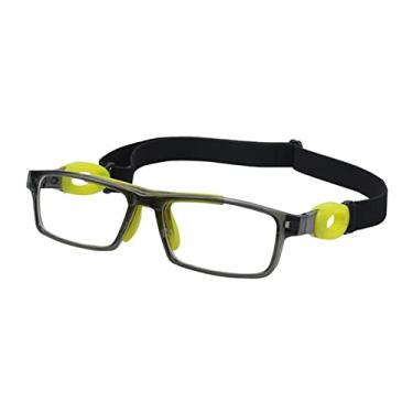 Imagem de Newmind Óculos de basquete vestíveis, óculos de proteção com tira elástica ajustável para ciclismo de tênis - amarelo