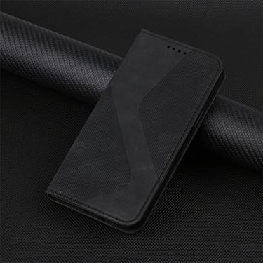 Imagem de Capa de couro retrô carteira para Samsung Galaxy S22 S21 S20 FE Ultra S10 E S9 Plus Suporte à prova de choque para bolsas de telefone, preta, para Galaxy S21 S30