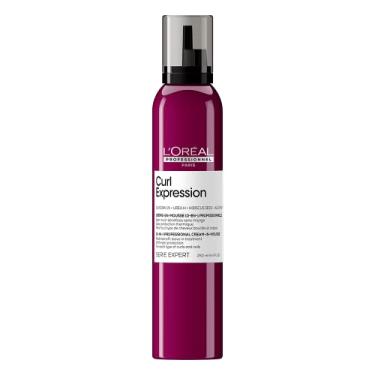 Imagem de L'Oréal Professionnel Creme Mousse Leave-in Curl 10 em 1 Expression, Para Cabelos Crespos e Cacheados, Definição e Hidratação, Proteção Térmica, Força e Maciez, 250ml