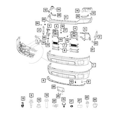 Imagem de Mopar Bracket Front Bumper