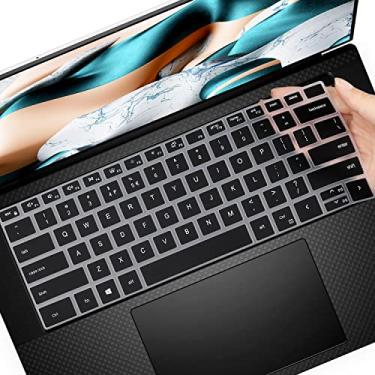Imagem de MUBUY-GOL Capa de teclado para Dell XPS 15 9500 9510 9520 9520 9530 15,6 polegadas e XPS 17 9720 9700 9710 9730 17 polegadas e DELL Precision 5770 5570 5760 Laptop 5560 39.6 cm 43.9 cm Layout dos EUA