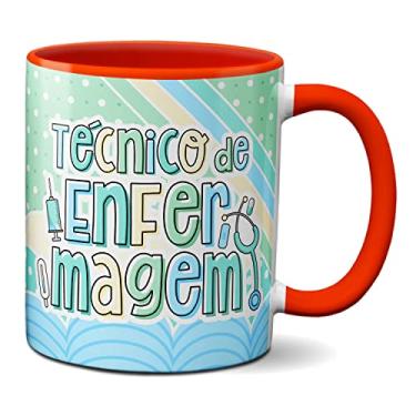 Imagem de Caneca Profissional Área Da Saúde Técnico de Enfermagem (Vermelha)