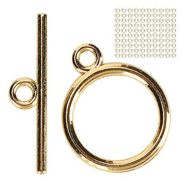 Imagem de 100pcs pulseira mordaça fecho de ouro liga retro ot mordaça de aço inoxidável acessórios de joias para artesanato diy