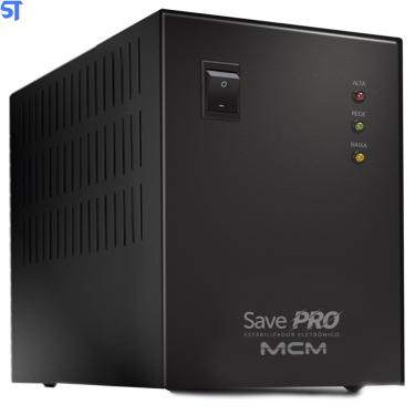 Imagem de Estabilizador 1500VA mcm Save Pro Bivolt/115V - Preto