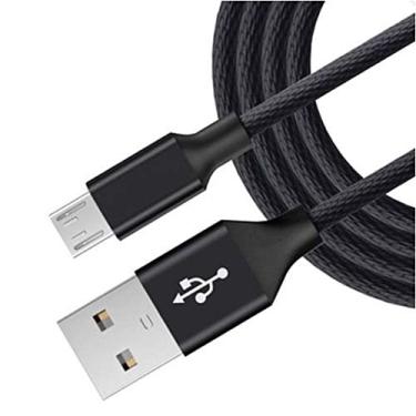 Imagem de Cabo USB V8 1 Metro Tecido Shinka Preto