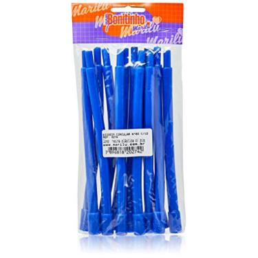 Imagem de Hair Bonitinho Bigodinho Circular Número 3 Com 12 Azul