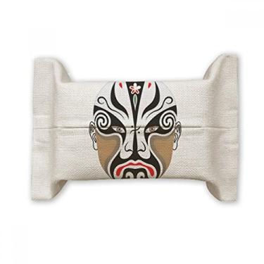 Imagem de Peking Cabeça de Ópera Colorida Bailiangguan Suporte de Capa de Papel para Lenço de Algodão