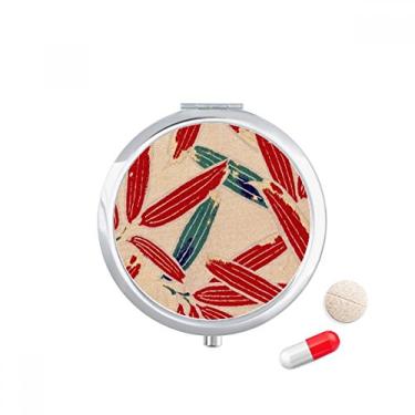 Imagem de Estojo de comprimidos com padrão azul vermelho Ukiyoe Japonês