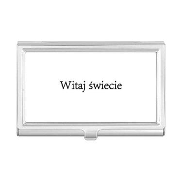 Imagem de Hello World – Porta-cartões de visita polonês