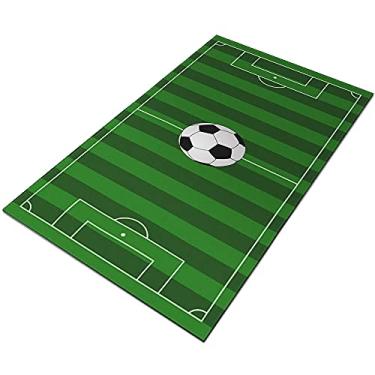 Imagem de Tapete Infantil Campo de Futebol Antiderrapante-Com-Bola-60 x 120