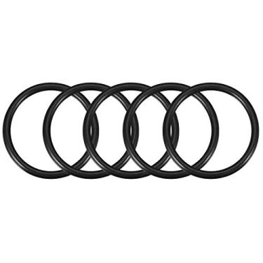 Imagem de uxcell Anéis de Vedação de Borracha de Nitrilo, 50mmx60mmx5mm, Preto, 5 Peças
