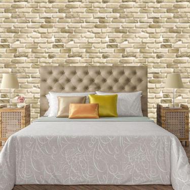 Imagem de Papel De Parede Adesivo Tijolo Lavável Sala Quarto Cozinha