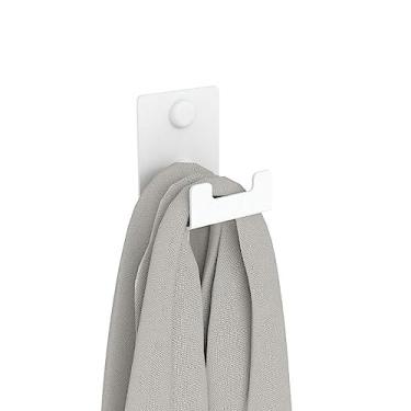 Imagem de Gancho de Parede Toalha Cabide Banheiro Branco ELG