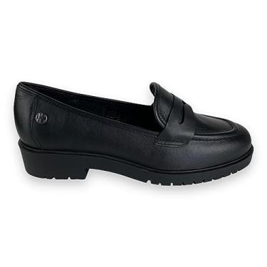 Imagem de Sapato Mocassim Oxford Feminino Bottero Couro Legitimo Moda Cor:Preto;Tamanho:39