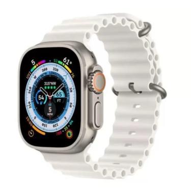 Apple Watch Series 8 45mm GPS + Cellular Caixa Prateada Aço Inoxidável  Pulseira Esportiva Branca - Apple Watch Series 4 - Magazine Luiza