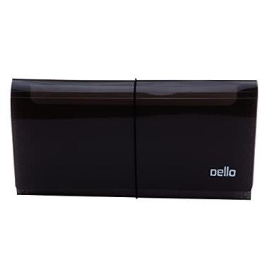 Imagem de Pasta Sanfonada Plastica Porta Cheque 12 Divisoes, Dello, Fumê, 6069.I.0012