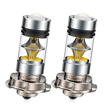 Imagem de Ruiandsion Lâmpada LED P26S Farol de motocicleta amarelo super brilhante 10-30V lâmpada LED com projetor de substituição para farol de moto, pacote com 2