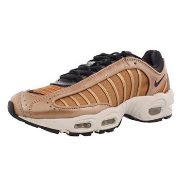 Imagem de Nike Women's Air Max Tailwind 4 Holiday Sparkle Casual Shoes (10, Metallic Red Bronze/Oil Grey/Half Blue)