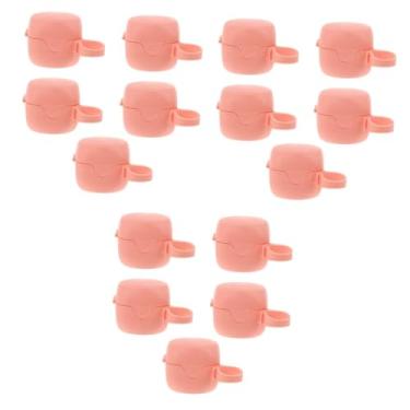 Imagem de HEMOTON 15 Peças caixa de chupeta chupetas estojos de chupeta porta manequim recipientes de smoothie estojo porta chupeta recipiente de armazenamento de chupeta portátil bebê rosa